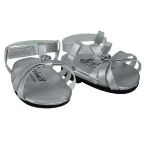 com Silver Doll Sandals, Doll Shoes Fits 18 Inch American Girl Dolls 