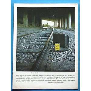   Lonely Oil Can Suitcase on RR Tracks Print Ad (75): Home & Kitchen