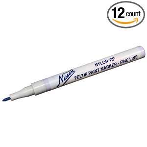  Nissen FPBUF Blue Fine Line Feltip Paint Marker (Pack of 