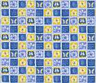 annies garden floral grid blue yellow quilting fabric $ 7 25 