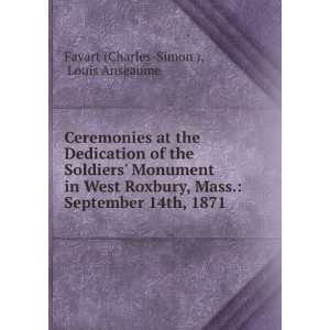  Ceremonies at the Dedication of the Soldiers Monument in 