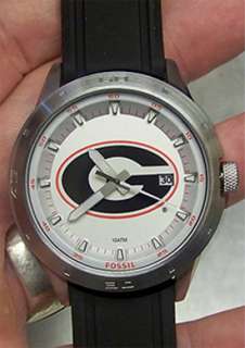 University of Georgia Bulldogs 3 Hand analog watch. Big Centered team 