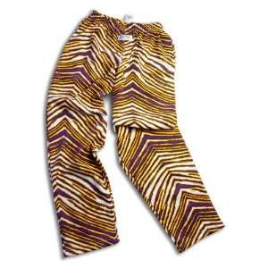  Zubaz Pants Purple/Gold Zubaz Zebra Pants Sports 