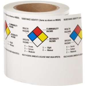   Right To Know Container Labels (500 Per Roll)  Industrial