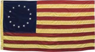 AMERICANA BETSY ROSS FLAG SMALL YELLOWED VINTAGE LOOK PATRIOTIC DECOR 