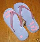 NWT Crazy 8 Girls Pink Blue Flip Flops Sandal Shoes 1 2