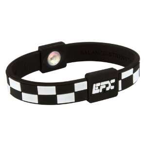  EFX Silicone Sport Wristband  Checkers Black/White: Sports 