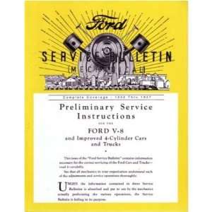   1932 1935 1936 1937 FORD Car Truck Service Bulletins: Everything Else