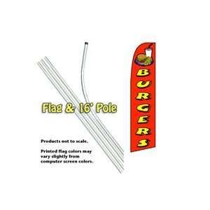   (Red) Feather Banner Flag Kit (Flag & Pole): Patio, Lawn & Garden