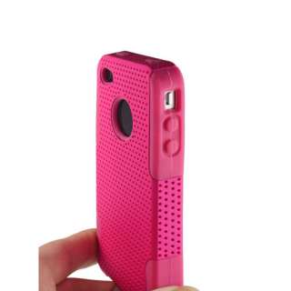   Pieces PC Silicone Hard Case COVER SKIN for Apple iPhone 4 4G  