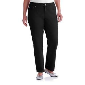   Classic Denim Slimming Panel Jean, Color Very Black Size 16 W Average