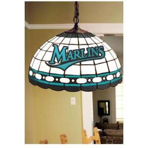  Team Logo Hanging Lamp 16hx16l Florida Marlins: Home 