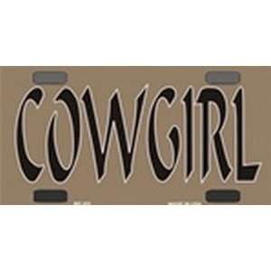  BP 103 Cowgirl   Bicycle License Plate 