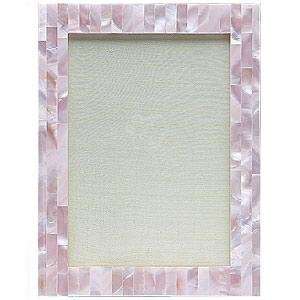  Precious Pink Italian Mother of Pearl frame   5x7 Camera 
