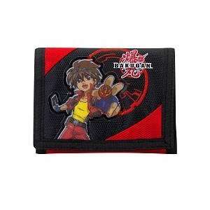    Bakugan Red Tri fold Velcro Wallet Featuring Dan Toys & Games