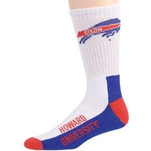  Howard Bison Tri Color Team Logo Tall Socks Sports 