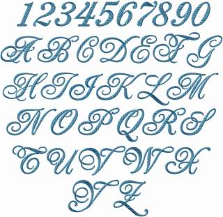 Monogram 2 Alphabet Machine Embroidery designs 4x4 hoop  