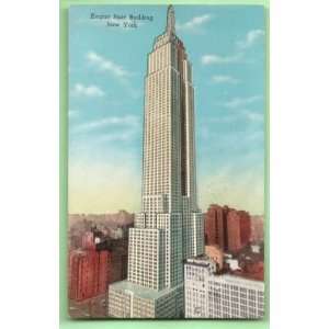  Postcard Empire State Building 1934 New York City 