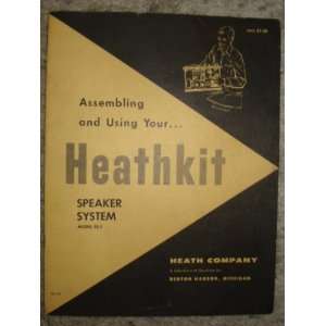  Heathkit Manual Model SS 1 speaker system Heath Company 