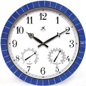  Clarion Blue Tile Wall Clock by Infinity Instruments