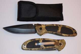 COMBAT RANGER TACTICAL POCKET KNIFE WITH BELT CLIP AND NYLON SHEATH