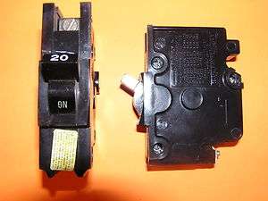 Federal Pacific Circuit Breaker Type NBSWD 20 Amp, New Old Stock 