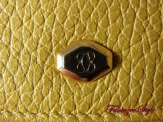 NWT BOSCA LEATHER CHECKBOOK CLUTCH WALLET ~ YELLOW  