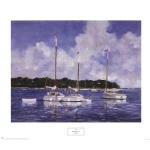  Moored Cat Boats by Ray Ellis 30x26