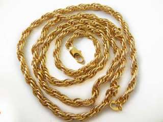   in 9K Yellow Gold Filled Mens Twisted Chain Necklace 2012 C 105  