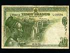 Belgian Congo:P 26,20 Francs, 1954 * Woman *