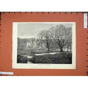  1872 Fine Art BachelorS Cottage Sandringham House Tree 