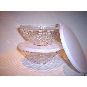 Tupperware Ice Prisms Small Serving Bowl Set  Kitchen 