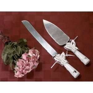 Butterfly Theme Cake And Knife Set C413 Quantity of 1:  