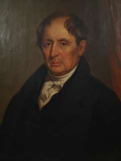   American Folk Art Painting Portrait Of Gentleman WM Richmond  