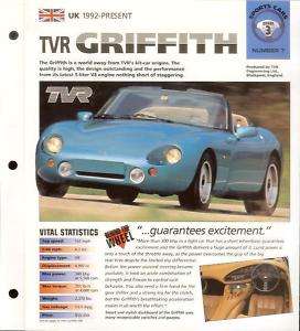 IMP INFO/CARD TVR GRIFFITH 1992 PRESENT  