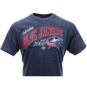  Blue Jackets Old Time Hockey NHL Bade T Shirt: Sports & Outdoors