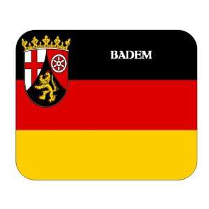    Palatinate (Rheinland Pfalz), Badem Mouse Pad 