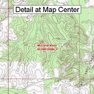 USGS Topographic Quadrangle Map   McComb North, Mississippi (Folded 