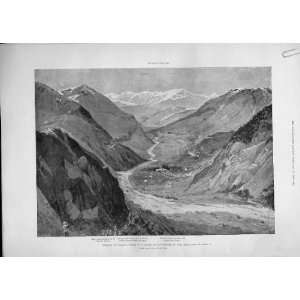  Bajaur Panjkora River Antique Printchitral India 1895 