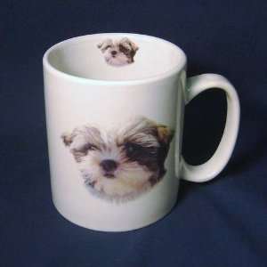  Cute Shih Tzu Puppy Dog Jumbo 14 Ounce Coffee Mug: Kitchen 