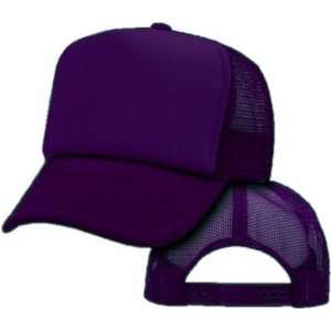  Vintage Trucker Hats   Solid Purple Trucker Cap 