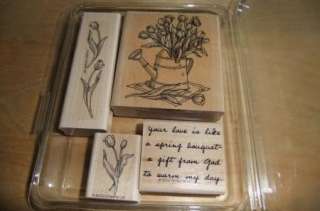 Stampin Up ~ Spring Bouquet ~ Flowers Tulips  