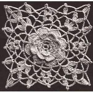  Vintage Crochet PATTERN to make   Irish Rose Crochet MOTIF BLOCK 