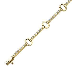   14K Yellow Gold 7/8 ct. Diamond Tennis Bracelet Katarina Jewelry