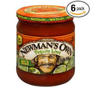 Newmans Own Tequila Lime Salsa, 16 Ounce (Pack of 6)  
