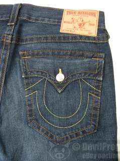 NEW TRUE RELIGION Mens Jeans BILLY Monte Size 36 Bootcut Leg  
