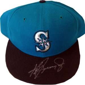  Ken Griffey Jr. Autographed Seatle Mariners Hat Sports 