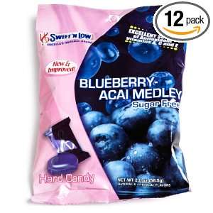 Sweet N Low Blueberry Acai Medley Sugar Free, 2.75 Ounce (Pack of 12 