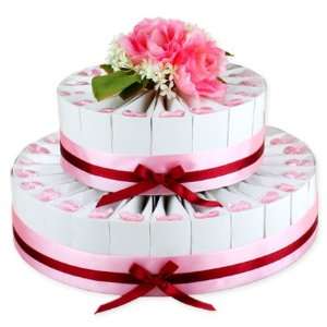   & Pink Favor Cakes   2 Tiers Wedding Favors: Health & Personal Care