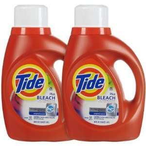 Tide with Bleach Alternative 2x HE Liquid Detergent, Original , 50 oz 